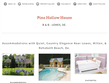 Tablet Screenshot of pinehollowhouse.com
